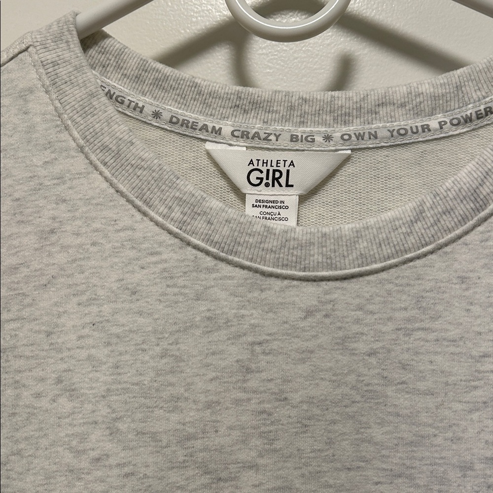 Athleta Girl Light Gray Pullover